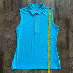 Women's Callaway Golf Polo Sleeveless Top Size S Blue